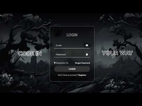 Login Form in HTML & CSS || 01🔥#loginform