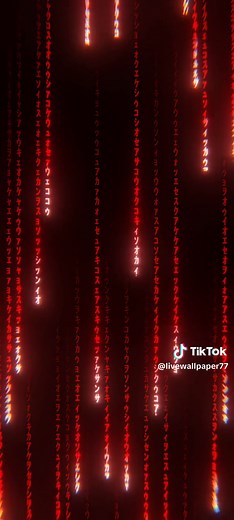 Red Matrix Live Wallpaper HD