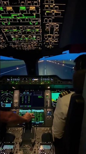 A350-900 Take Off Cockpit View #aviation #a350 #takeoff #cockpit #airplane #airbus #boeing #plane