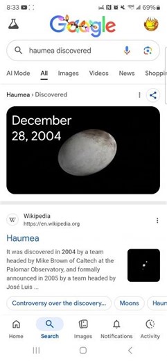 It's been 21 years since the discovery of Haumea! #christmas #Haumea #•∇°
