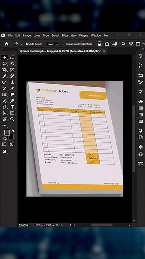 How to crop in image in Perspective in Photoshop