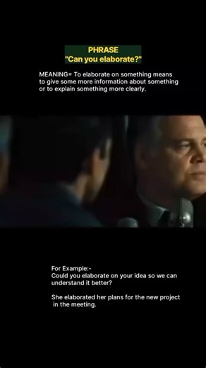 Reading Practice on Instagram: "Read more here 👇 MEANING= To elaborate on something means to give some more information about something or to explain something more clearly. SYNONYMS Explain Expand Clarify Give more details Describe more fully Illustrate Go into detail Spell out EXAMPLE SENTENCES + ✅Could you elaborate on your idea so we can understand it better? ✅She elaborated her plans for the new project in the meeting. ✅Please elaborate how this system works. ✅When asked about his decision