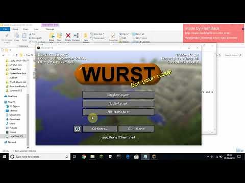 Wurst Client install on Tlauncher and other cracked launchers, install cracked clients on tlauncher!
