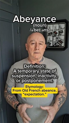 Abeyance! English Pronunciation, Meaning, Synonyms, Etymology, and Examples!