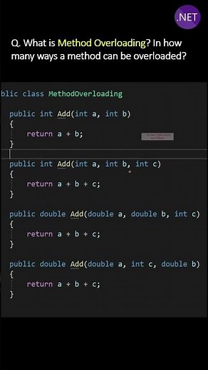 What is Method Overloading ? In how many ways a method can be overloaded ?