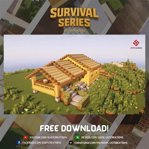 Minecraft Nipa House - Island Biome #survival #minecraft #timelapse