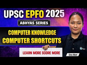 UPSC EPFO Free Classes 2025 | EPFO Computer Knowledge Free MCQs | Online Course Free | EduTap Abhyas