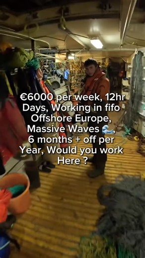 What we make working 1 week in fifo offshore 🌊💶🇪🇺 More info to get on board 👇 Working FIFO offshore in Europe has its ups and downs, but here’s what makes it worth it for me: • Solid pay, even when you’re just starting out with lots of entry level jobs 💰 • Time off in chunks instead of a couple of days here and there ✈️ • Flights, food, and a bed all covered while you’re away • A chance to move up fast if you’re willing to put the work in • Crews that feel like family (whether you like it 