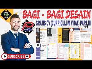 PART III !!! 10 Desain TEMPLATE Curriculum Vitae (CV) GRATIS FULL CDR