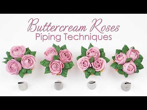 Best Piping Tips For Buttercream Roses - Cupcake Tutorial