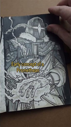 Sharing Early Sketches of the Prometheans #sketchbook