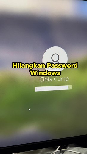 Hapus Password Windows #ciptatech #technology #tutorialtech
