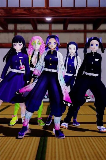 MMD x Demon Slayer - WORK IT - #mitsuri #kanao #shinobu #quickmagic