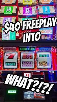 $40 FREEPLAY into HOW MUCH real cash?! 💸🎰 | Double Top Dollar Edition