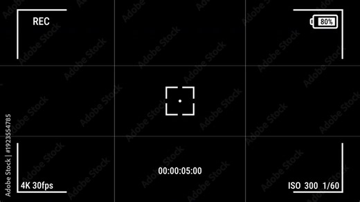 Camera viewfinder recording screen overlay alpha channel