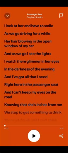 Passenger seat #songlyrics ##fullsong #fyp #2025