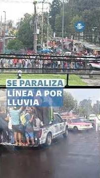 Se cae el cielo en la CDMX: encharcamientos y colapso en línea A se hacen presentes #shorts