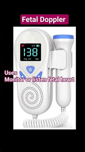 fetal Doppler #pregnancy #monitoring #fetal heart #medical #listen #health #device #fetus #health