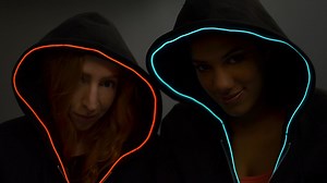 TRON Hoodies with EL Wire #WearableWednesday