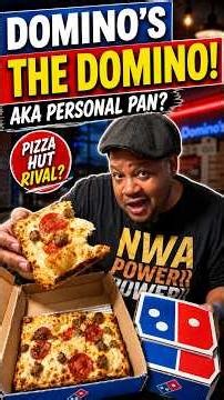 I Tried Domino’s NEW “The Domino” Personal Pizza 🍕 Worth the Hype? #Shorts #Dominos #Pizza
