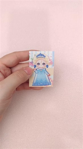 Dress Up Sticker Princess Elsa Frozen ❄⛄ #sticker #dressup #fyp #diy #shorts #sanrio #shortvideo