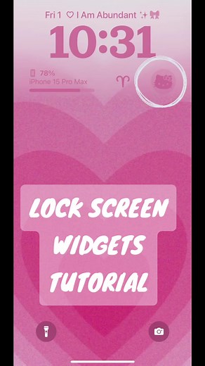 How to Customize Your Lock Screen with Hello Kitty Widgets Tutorial using WowKit App
