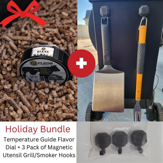 Christmas Bundle for Smoker! - Pellet Tracker & 3 Magnetic Utensil Hooks - Etsy