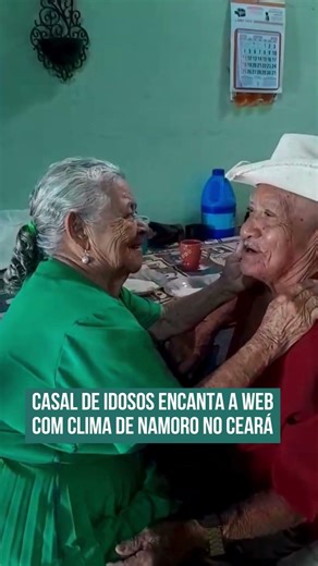 Casal de idosos encanta a web com clima de namoro no Ceará! 😮😍