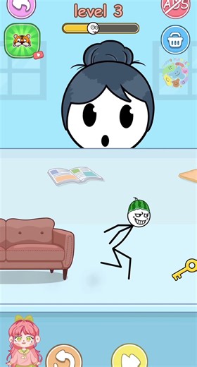 Hide Me 😴 Level 3 🏆 Gameplay Walkthrough 🧃 #hideme #stickman