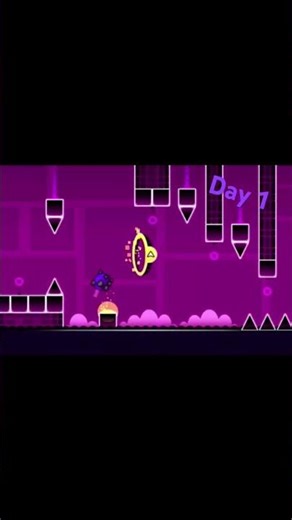 Day 1 of trying to beat X step # geometry dash # day 1