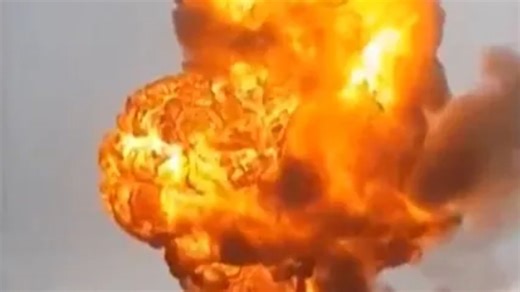 Dramatic moment huge explosion erupts after Israeli airstrike in Yemen