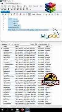 MySQL 8.0 - Dinosaurios carnívoros que vivieron en el cretáceo