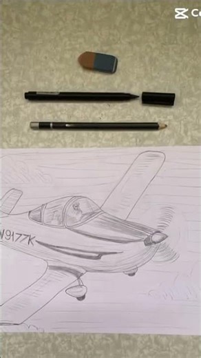 Effect on my traditional draw airplane ✈️ vs airship