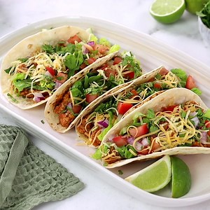 GROUND TURKEY TACOS! Includes a filling of lean ground turkey that’s seasoned with fresh salsa and plenty of spices, then it’s layered into warmed tortillas and finished with all the best classic taco toppings! RECIPE: https://www.cookingclassy.com/ground-turkey-tacos/ | Cooking Classy
