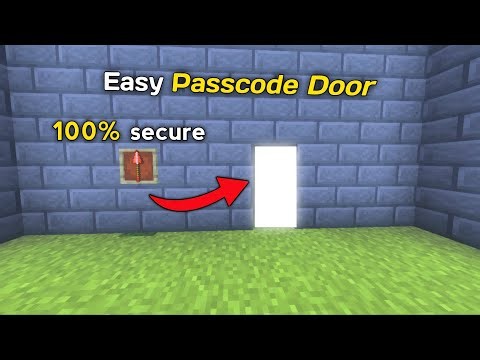 How to Build a Password Door in Minecraft Bedrock & Java