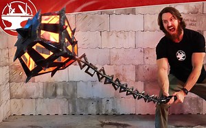 【自制双语】自制漫威晨星的流星锤 差点砸到自己！#Hacksmith