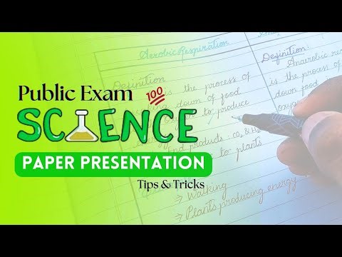 Science Paper Presentation | How to improve handwriting | Public Exams | How to Score High Marks