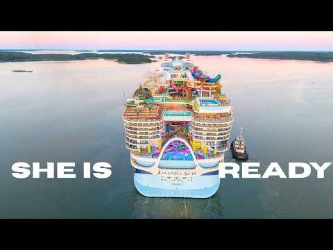 World's Largest Cruise Ship LEGEND OF THE SEAS Departs Finland | Epic Drone Footage