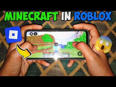 I played Minecraft in roblox 🔥