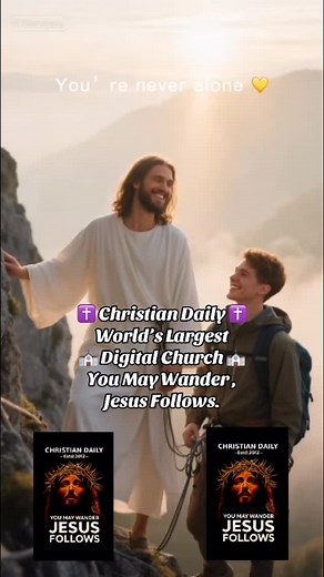 ✝️ Christian Daily ✝️ World’s Largest ⛪️ Digital Church ⛪️ You May Wander - Jesus Follows. | Christian Daily