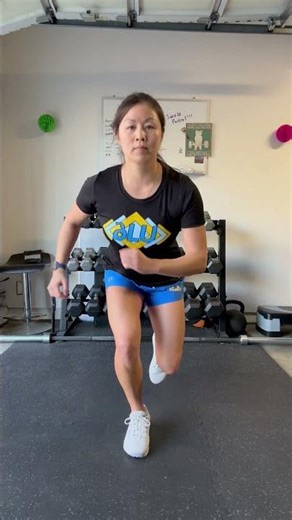 SL forward hop and stick #shorts