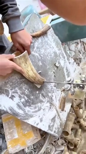 Watch how to make combs using horn 😄😶😭 | Ali Roots