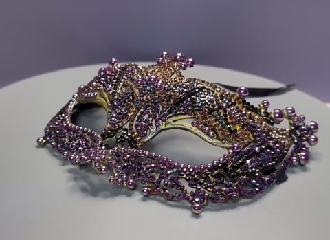 Venetian Masquerade Mask Bronze Purple Black - Etsy