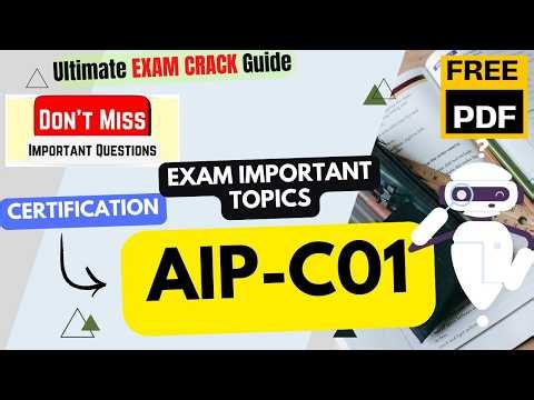 AIP-C01| AWS Certified Generative AI Developer - Professional AIP-C01 | Important Topics | Free PDF