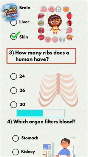 Do You Know How Many Ribs Humans Have? 🤔🦴”
