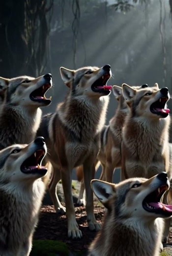Jackals Howling in the Dark Jungle Night😨😨