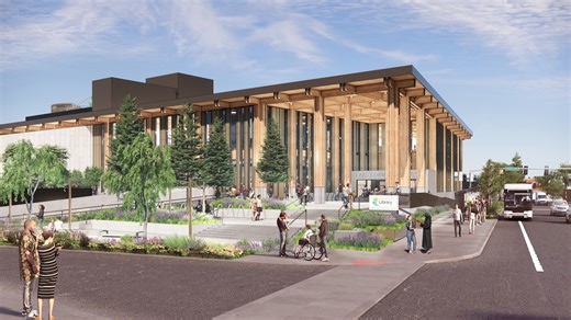 Gresham’s massive new library will open with a rooftop terrace and 200-seat auditorium