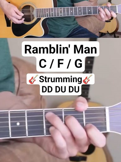 Ramblin' Man Guitar Chords Tutorial by Waylon Jennings