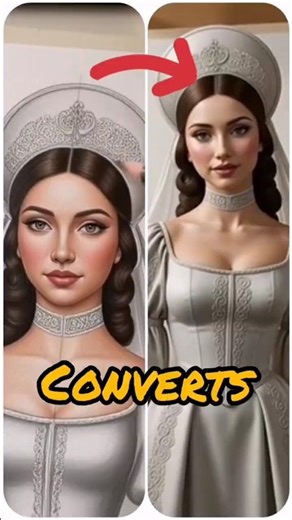 👰 A Russian Bride Sketch Comes Alive & Starts Dancing 💃❄️✨ | MagicSketches. #magicsketches #painting