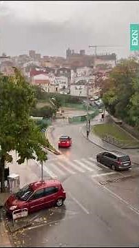 The storm wreaks havoc in Cáceres: heavy rains leave streets flooded and cause traffic jams